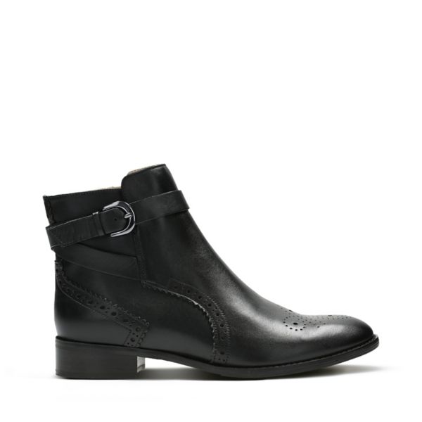 Clarks Womens Netley Olivia Ankle Boots Black | USA-158723